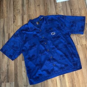 Blue Tropical Chiliwear Florida Gators Men's Shirt Size XXL